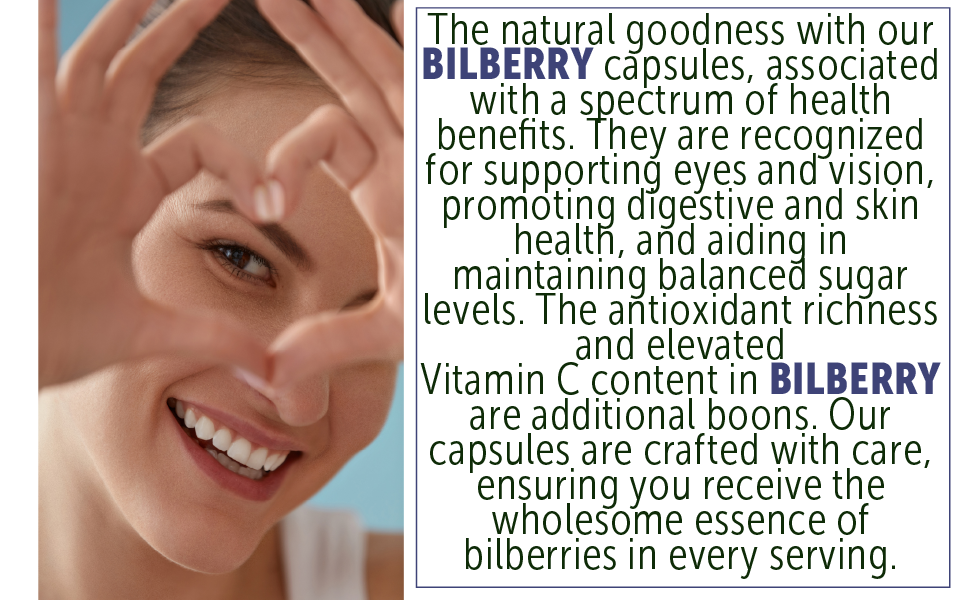 Bilberry Extract Capsules 5000mg 200 Count Supports Eye