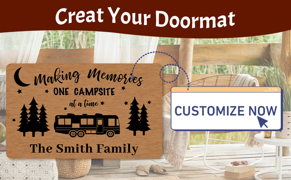 Differ More Custom Doormat for Camper