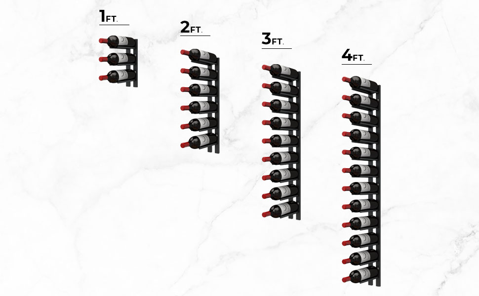 Ultra Wine Racks Cork Out Wall Mounted Wine Racks (4 Foot