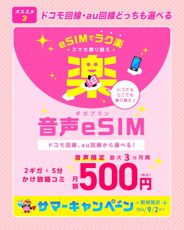 音声eSIM①