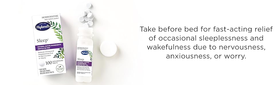 Fast-acting relief of occasional sleeplessness due to nervousness, anxiousness, or worry