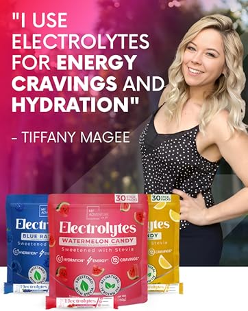 Tiffany - I use electrolytes for energy cravings and hydration