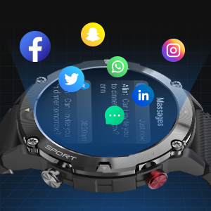 Men Bluetooth Call Dial Speaker Play Music Smart Watches