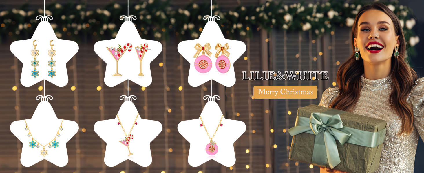 Christmas earrings for women
