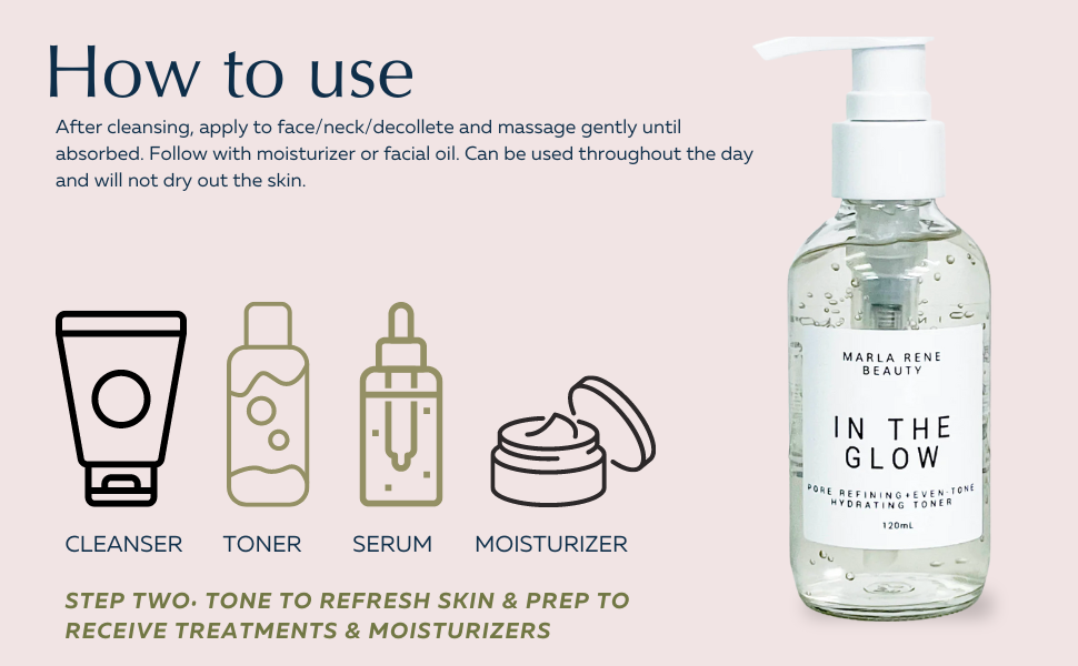 Marla Rene Beauty In the Glow 2in1 Face Toner and Serum