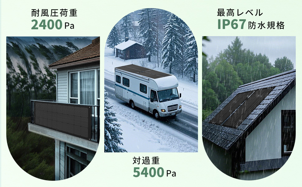 Amazon | Sanraifu フレキシブルソーラーパネル 100W*2 単結晶