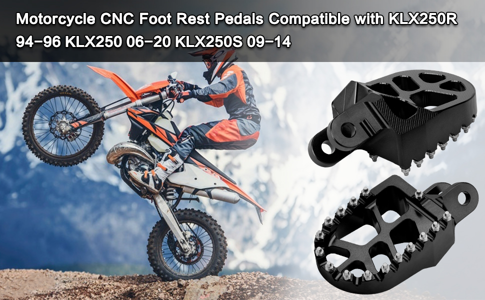LKV Motorcycle Footpegs Dirt Bike Rest Pedal Foot Pegs