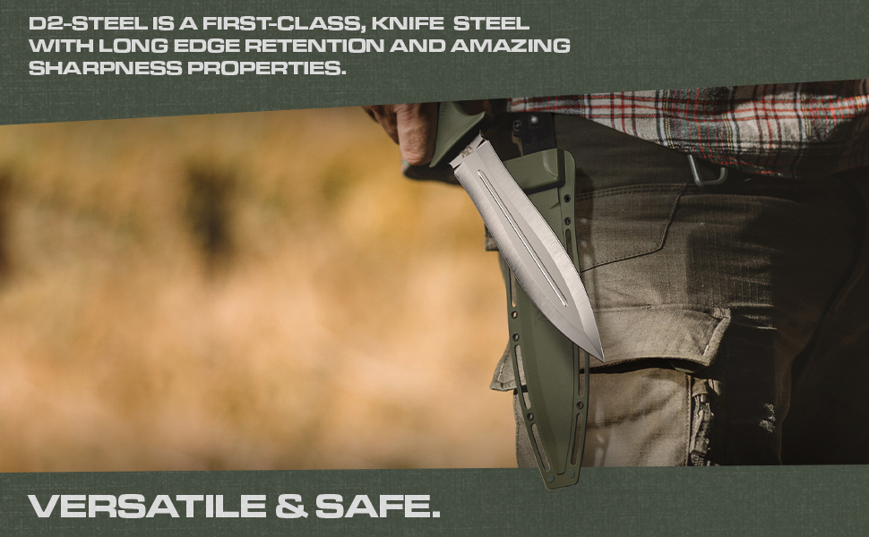 ODENWOLF WSowCatcher Fixed Blade Knife with Sheath