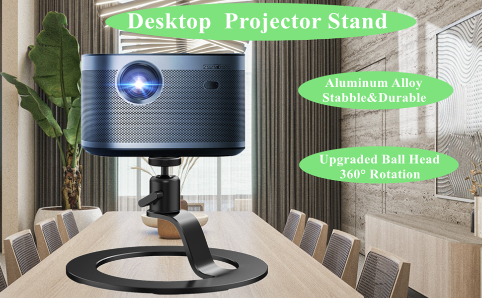Projector Stand Desktop Aluminum Alloy Projector Mount Base Ballhead