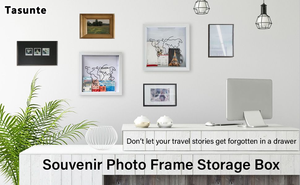 Adventure Archive Box, Travel Shadow Box, 12 x 12Inch