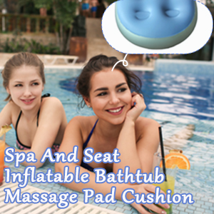SPA Spa Massage Pad - 4pcs Inflatable Bathtub Massage Pad Cushion