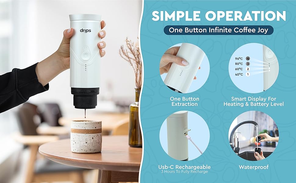 Cafeteras eléctricas portátiles que son fáciles de operar