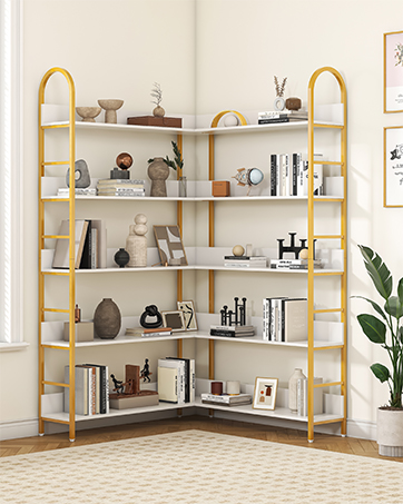 Corner Bookshelf