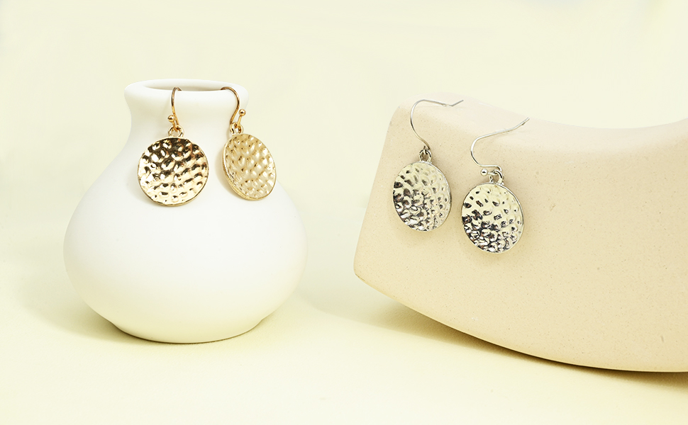 Disc Dangle Earrings