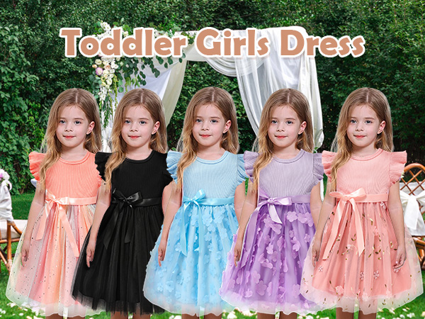 Amazon.com: Sinhoon Toddler Girl Tulle Dress Summer Ruffle