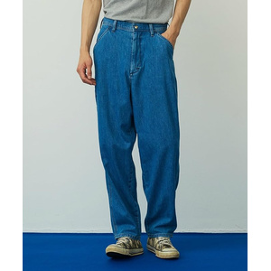 Back Channel コットンリネンデニムペインターパンツ ワイドジーンズ Back Channel コットンリネンデニムペインターパンツ ワイド