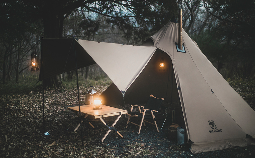ONETIGRIS×Hilander Northgaze OneTigris Northgaze Canvas Hot Tent with Stove Jack, Wind