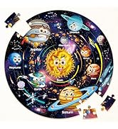 SYNARRY Solar System Floor Puzzles for Kids 4-8, Large 70 Piece Jigsaw Puzzles for Kids 3-5, Spac...