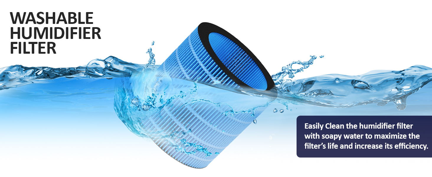washable humidifier filter
