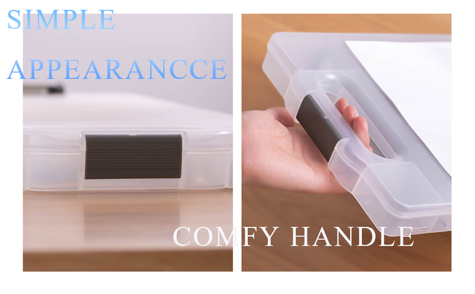 Marte Vanci Clipboard with Storage, Plastic Portable