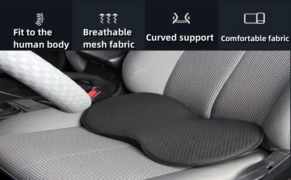 Memory Foam Car Seat Cushion Ergonomic Support For Tailbone