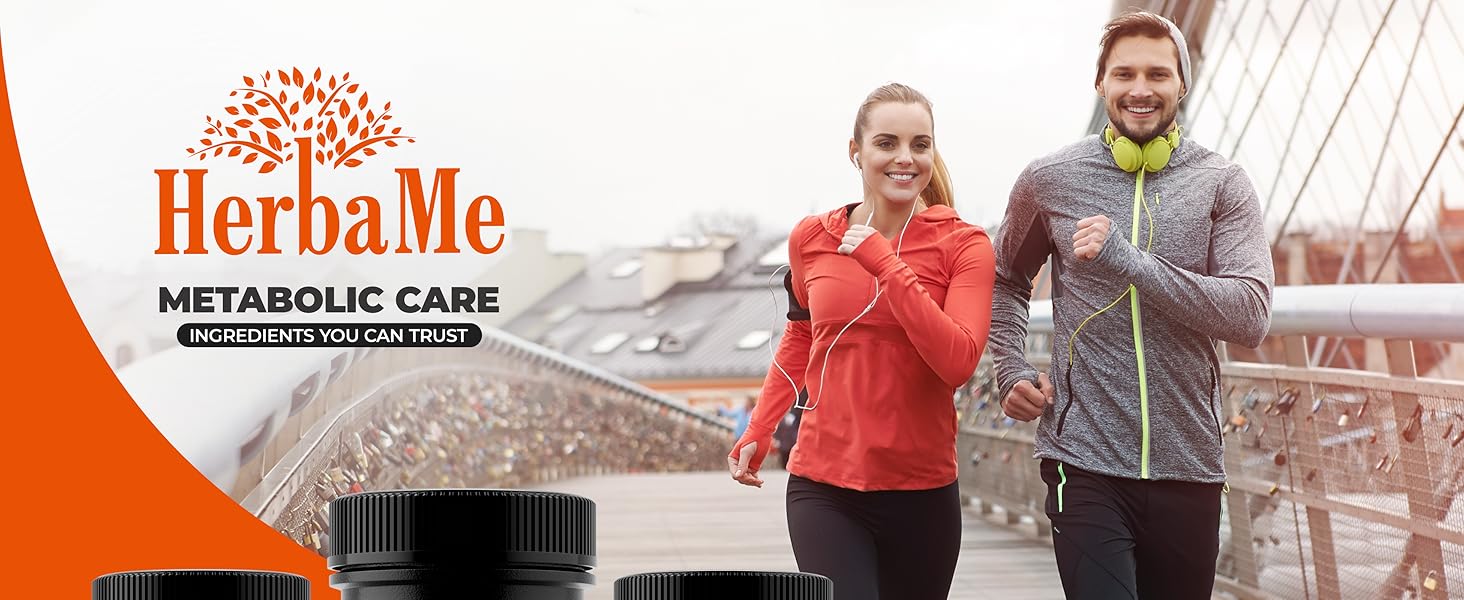 HerbaMe Berberine Supplement with Ceylon Cinnamon, Chromium, Alpha Lipoic Acid and Milk Thistle