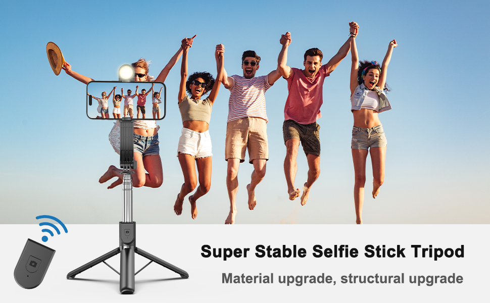 Selfie Stick Tripod with LED Light