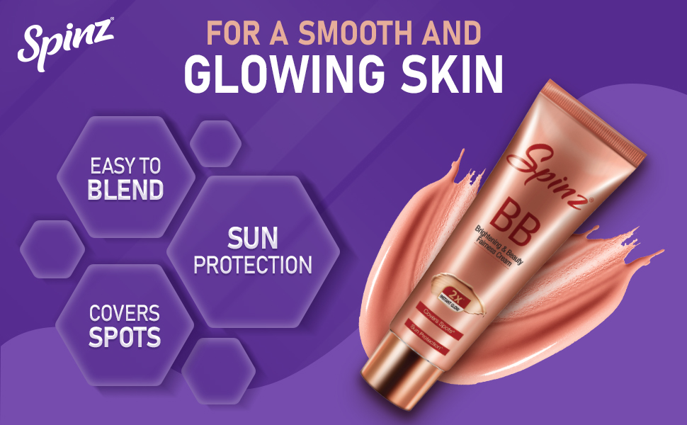 Spinz BB Brightening and Beauty Fairness Cream for Women Covers Spots