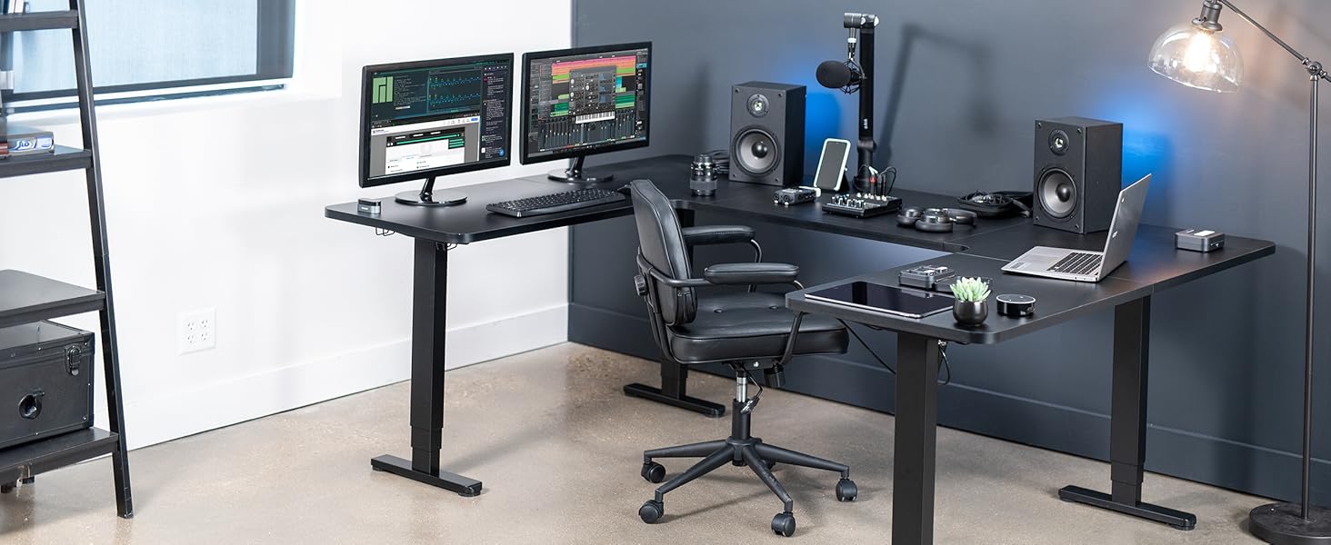 U-Shaped Dual Motor Electric Desk