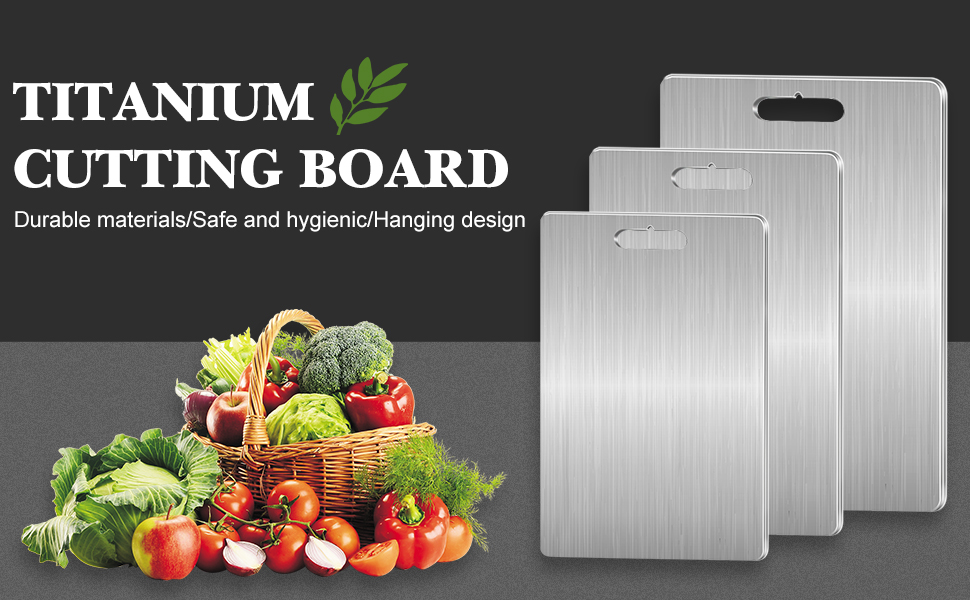Amazon.com: Titanium Cutting Board,Titanium Cutting Boards For Kitchen - Will Titanium Cutting Boards Dull Knives