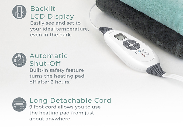 thoughtfully designed instaheat ultrasoft micromink fast heating auto shut off lcd machine washable