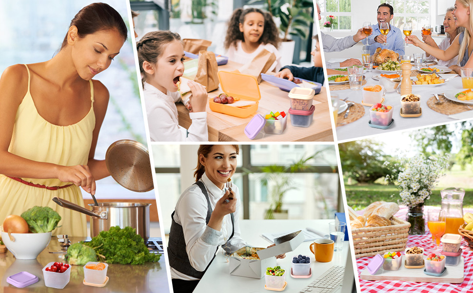 silicone food storage containers