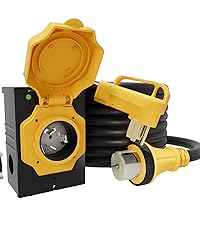 Amazon.com: 50AMP 25FT Generator Cord with Pre-drilled Power Inlet