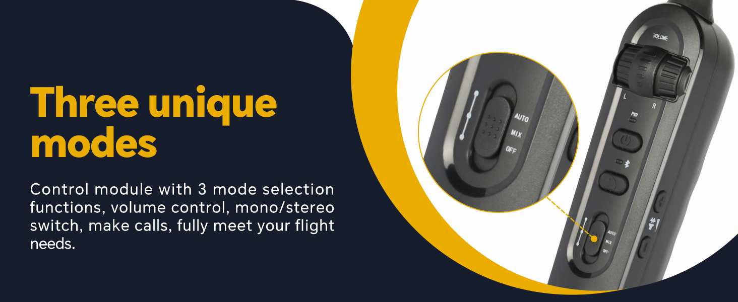 pilot headset with Bluetooth