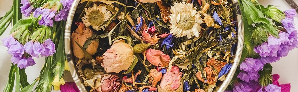 Herbal tea background