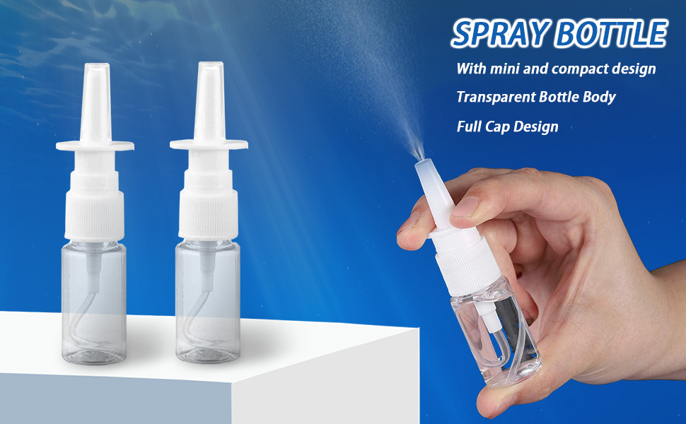 With mini and compact design Transparent Bottle Body Full Cap Design