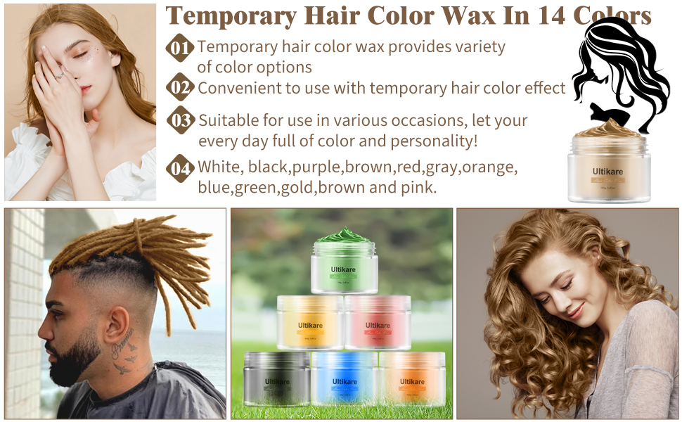 colorful Hair Color Wax