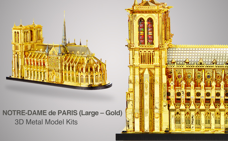 Piececool 3D Puzzles for Adults, Ultra Big Scale Notre Dame
