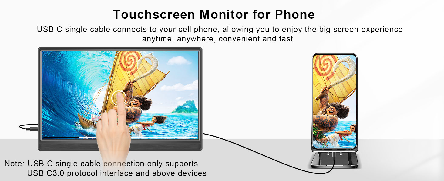 touchscreen portable monitor