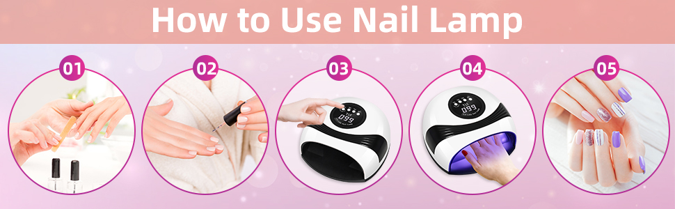 how to use the nail curing lamp