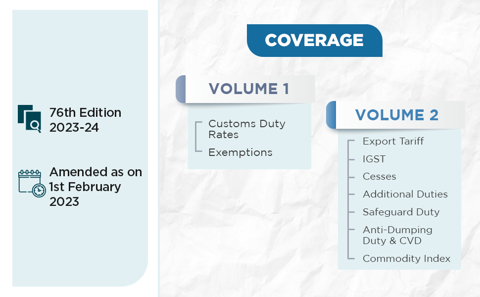 Buy R.K. Jain's Customs Tariff of India [2023] Covering Customs Duty