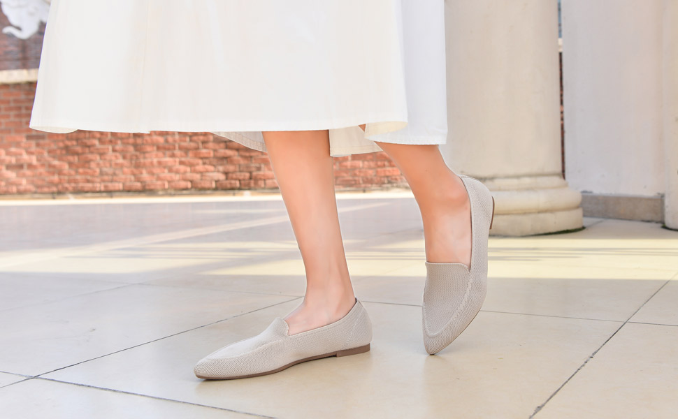 Damen Ballet Flache Schuhe 