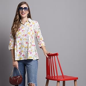 western tops, cotton tops, printed tops, short tops, womens tops
