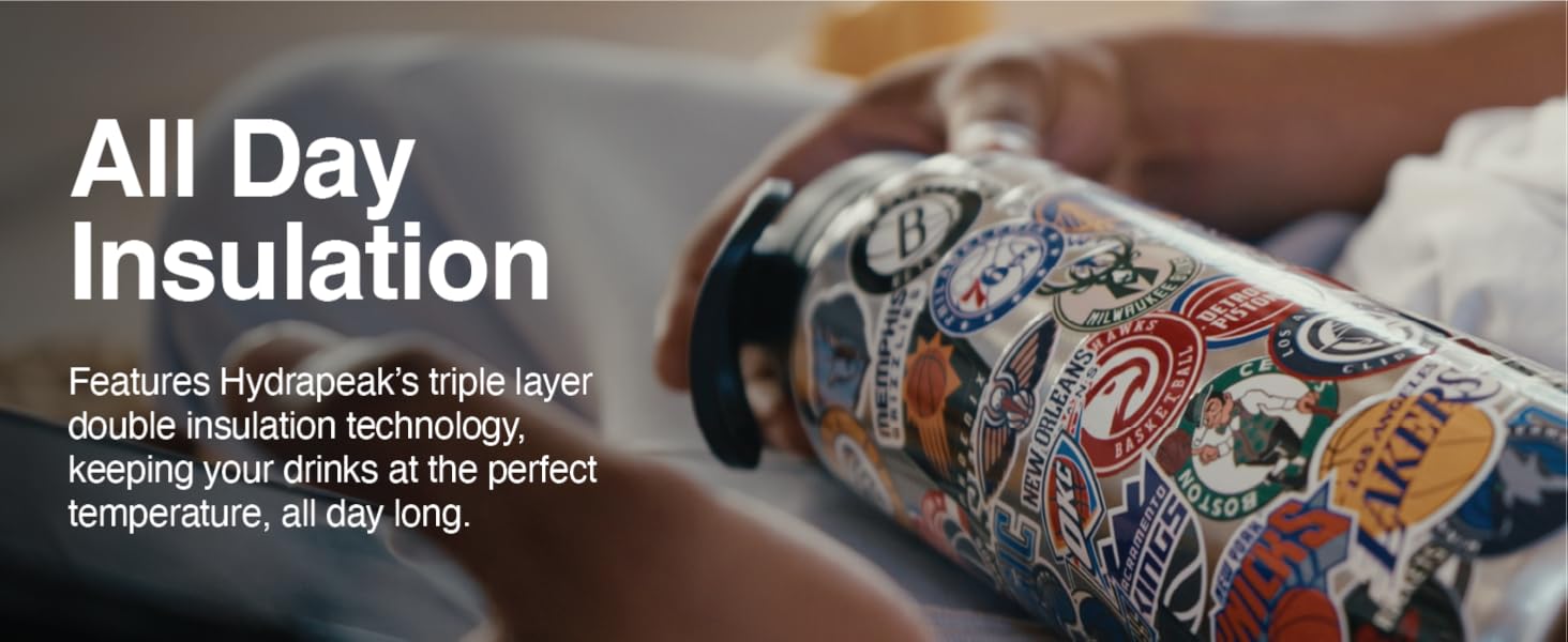 Hydrapeak NBA Water Bottle All Day Insulation