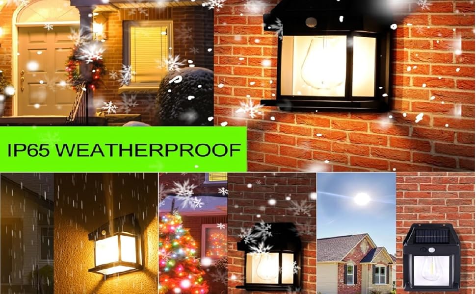 Tungsten Bulb led Solar Outdoor Garden Wall Light with Sensor Wireless ip65 Solar Wall lamp