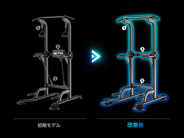 WASAI(ワサイ) 懸垂マシン ぶら下がり健康器 【コンパクト/10段調節】 Amazon | WASAI(ワサイ) 懸垂マシン 懸垂器具 ぶら下がり健康器