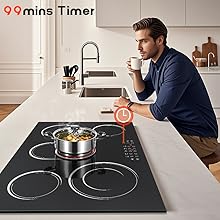5 burner electric cooktop