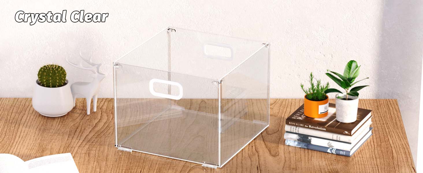 NORDUN Acrylic File Folder Organizer,Clear Hanging Folder
