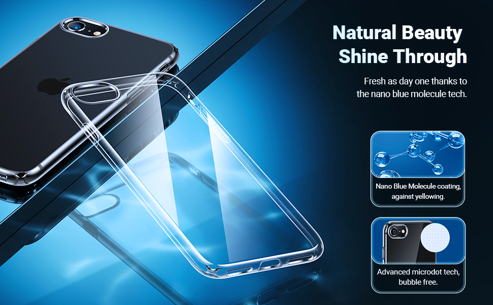 TORRAS Crystal Clear iPhone SE 2022 Case, iPhone SE 2020 Case [NO.1