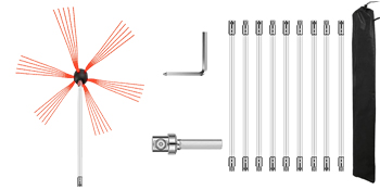 flexible chimney cleaning kit